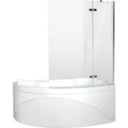 Шторка для ванны Aquanet Beta 2 NF7221-2 hinge R, прозрачное стекло