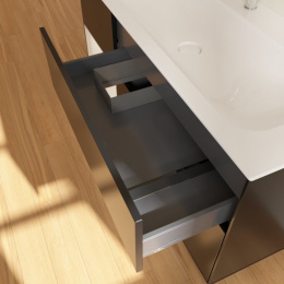 Villeroy Boch Finion F060GJPD Тумба под раковину 1196х498 мм (light grey matt/black matt)