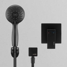 Фото Смеситель для душа Swedbe Platta 5550B Черный матовый