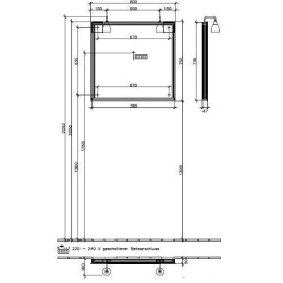 Зеркало C3268000 VILLEROY&BOCH More to see, 800 x 750 x 50 175 мм