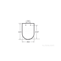 Крышка для чаши Roca Meridian (8012AC00B) белый