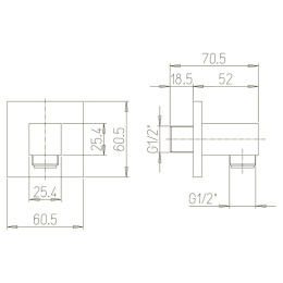 Фото Вывод для воды Paini 50PZ503PQ черный
