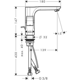 Hansgrohe Axor Urquiola 11024000 Смеситель для раковины