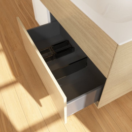 Villeroy Boch Finion F060GFPC Тумба под раковину 1196х498 мм (glossy white/oak veneer)