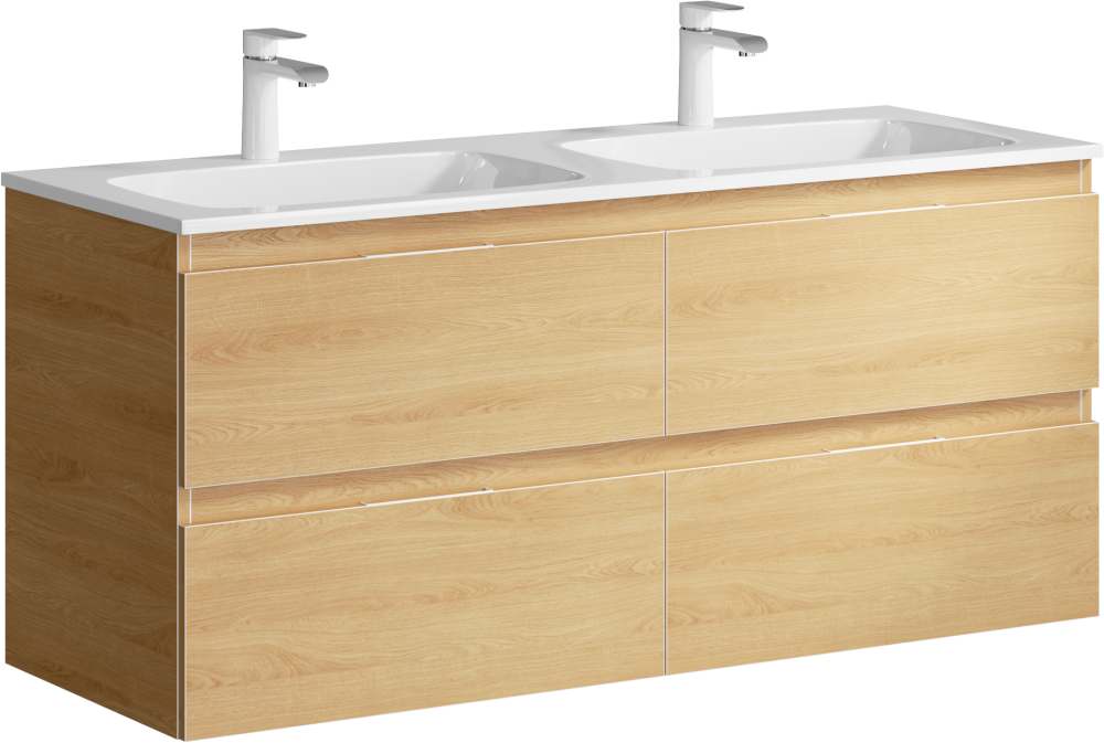 Фото Тумба под раковину Aqwella Accent 120 ACC0112DZ подвесная Дуб золотой