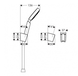 Душевой гарнитур Hansgrohe Raindance (27581000) хром