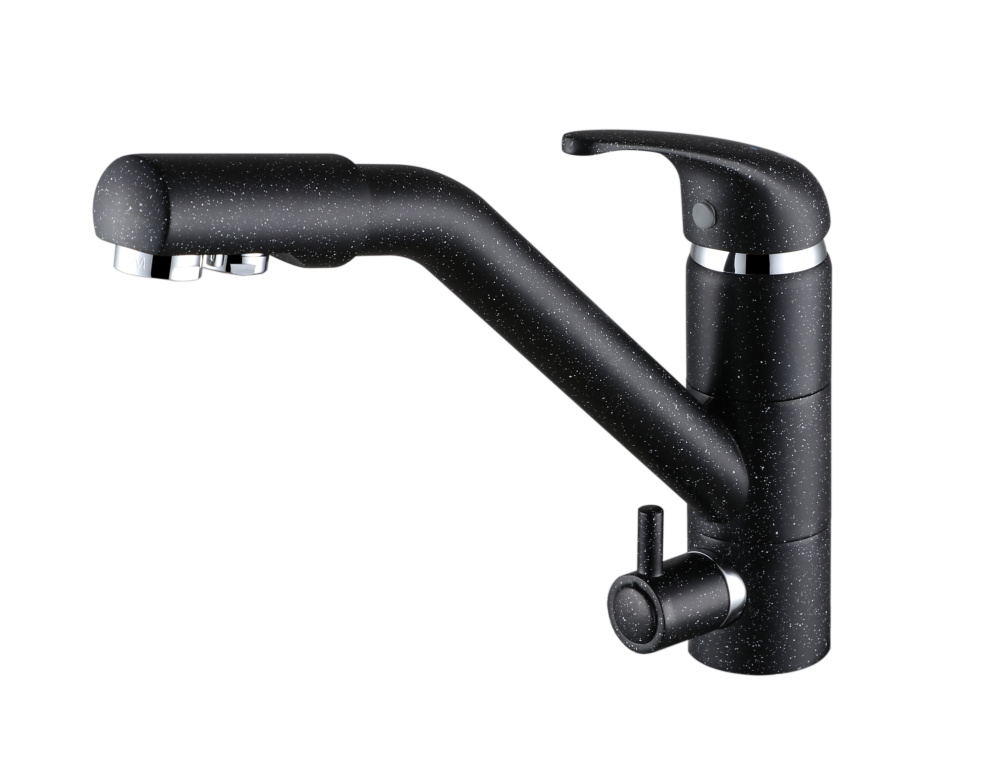 Смеситель для кухни Paulmark Hessen (He213017-308) чёрный