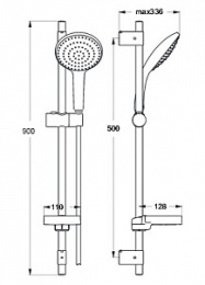 Душевой набор Ideal Standard IdealRain (B9431AA) хром