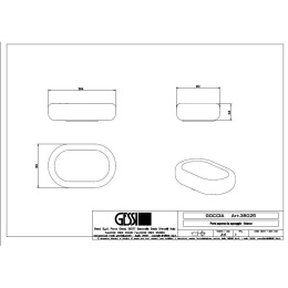 Мыльница Gessi Goccia (38025#031) белый