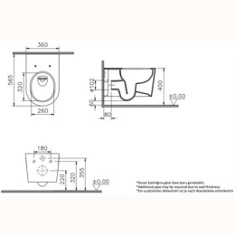 Фото Подвесной унитаз Vitra Nest (7870B403-0075) безободковый, белый