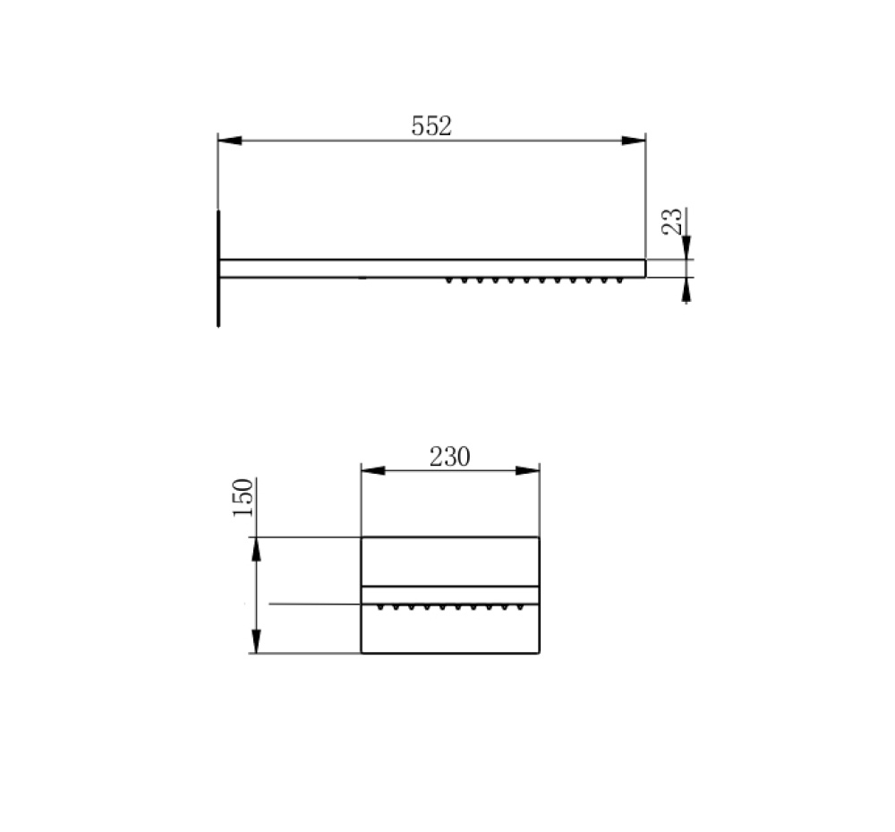 Верхний душ Wonzon&Woghand (WW-HS101-BG) Золото