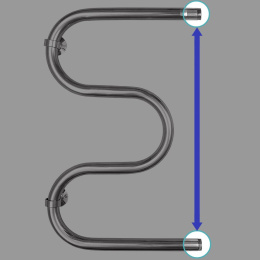 Водяной полотенцесушитель Energy Solo 60х40