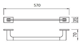 NOBILI ACCB20/570CR Полотенцедержатель (хром)