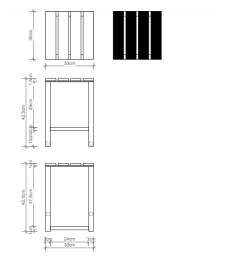 Табурет для ванной комнаты Decor Walther Universal (0503605), венге