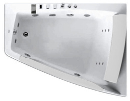 Фото Акриловая ванна 170x130 Gemy (G9056 B R), угловая асимметричная