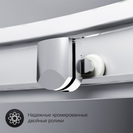 Фото Душевое ограждение 80х80 Am.Pm Gem (W90G-401-080WT) стекла прозрачные, профиль матовое серебро