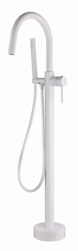 Фото Смеситель напольный Boheme Uno (469-MW) белый