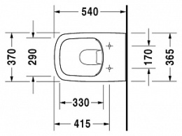 Фото Подвесной унитаз Duravit Durastyle 2538090000, белый