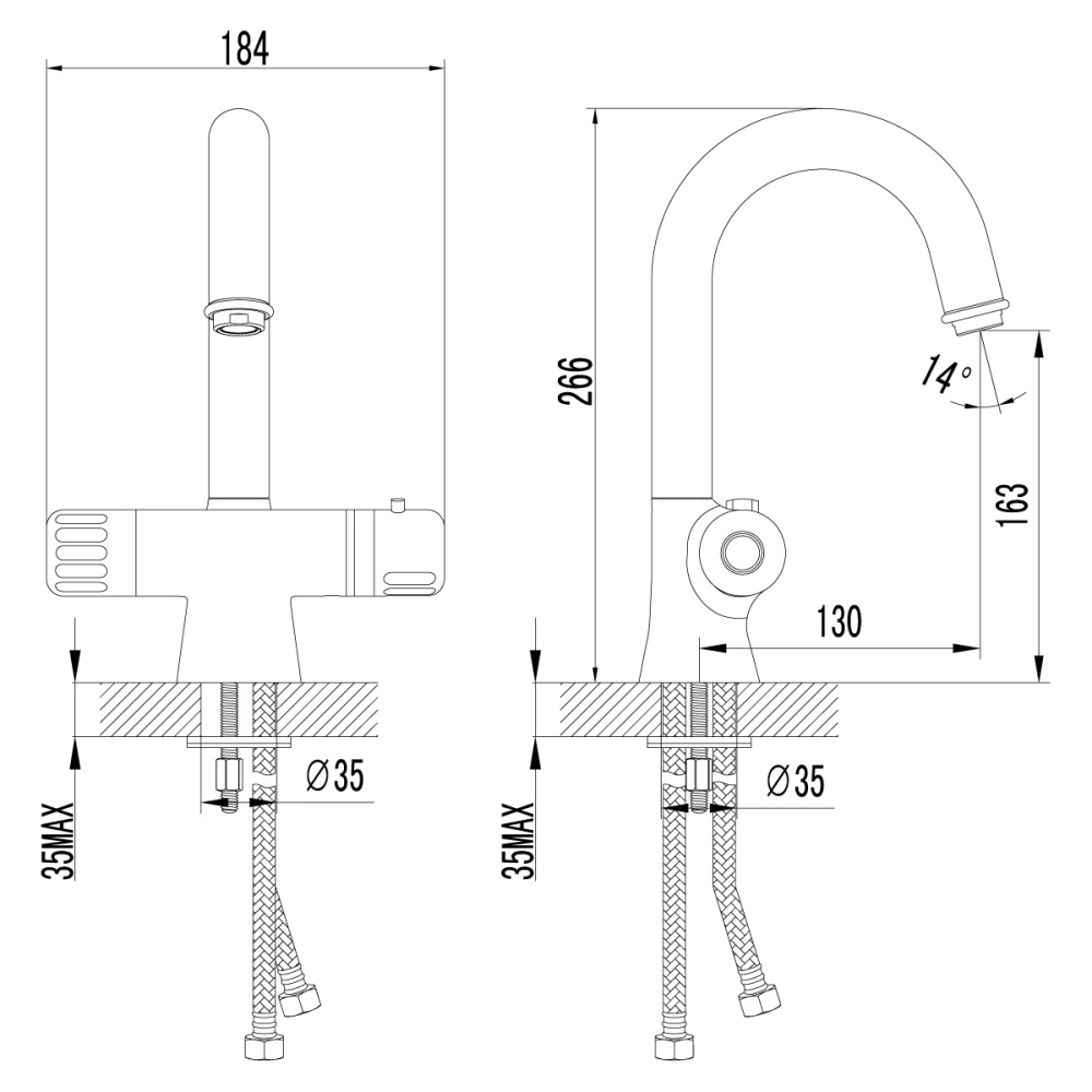 Фото Термостат Lemark Thermo LM7736C для раковины, термостатический