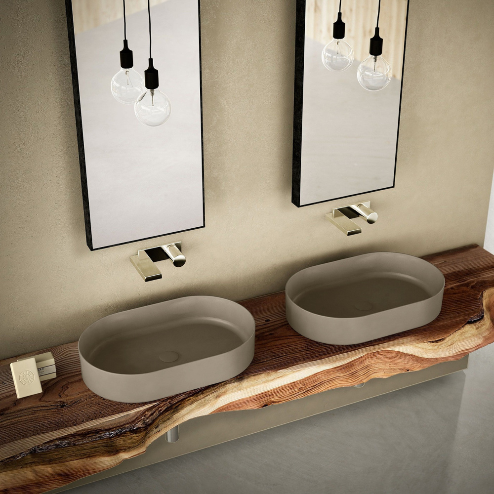 Ceramica CIELO Shui Comfort SHCOLAO60 AV - Раковина накладная на столешницу 60*38 см (Avena)