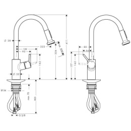 Смеситель для кухни Hansgrohe Talis S2 (14877800)