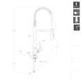 Смеситель для кухни RamonSoler KITCHEN 386501MD Хром
