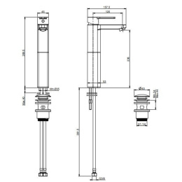 FIMA Carlo Frattini Matrix F3531/HCR Смеситель для раковины