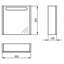 Ideal Standard Softmood 60 светло-коричневая