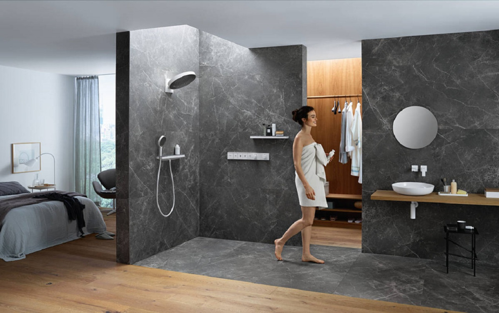 Фото Смеситель для душа Hansgrohe Raindance Select (15382990) полированное золото