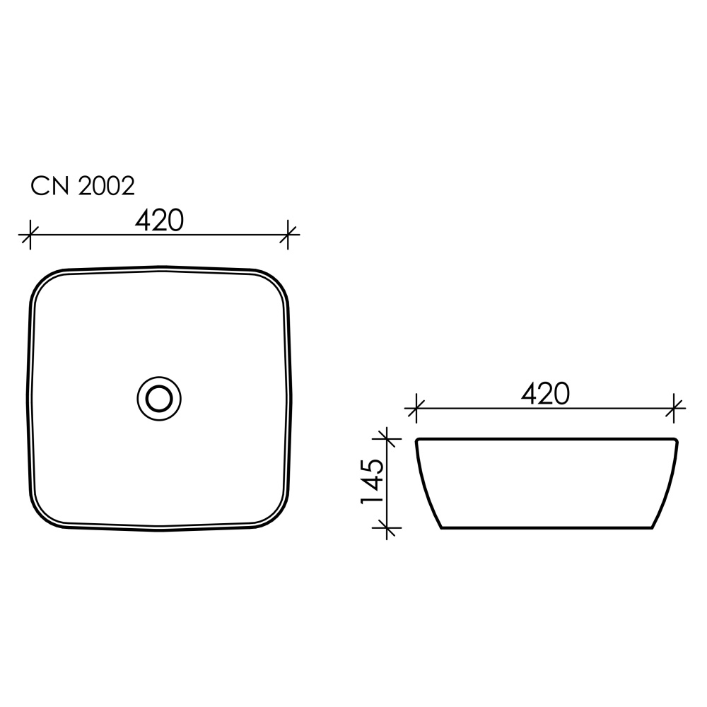 Накладная раковина Ceramica Nova FORM CN2002