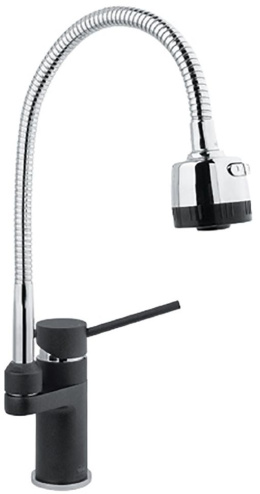 Фото Смеситель для кухни с гибким изливом Timo Saona 2308F anthracite