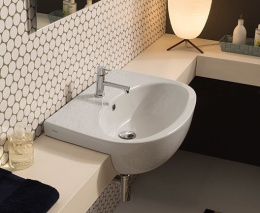 Фото Раковина полувстраиваемая Globo Grace (GR015.BI) белый