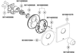 Фото Смеситель для душа Keuco Edition 11 51171010182, хром