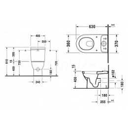 Крышка-сиденье Duravit Darling New 0069890000, белый