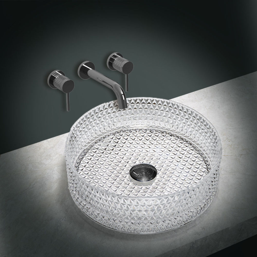 Фото Накладная раковина Vincea (VBS-5GL01) прозрачный