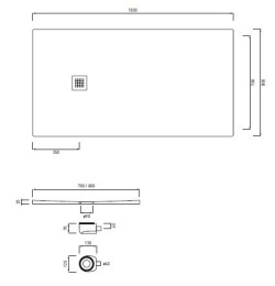 Cielo Venticinque PDR15080 Душевой керамический поддон