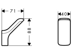 Hansgrohe Axor Urquiola 42401000 Крючок (хром)