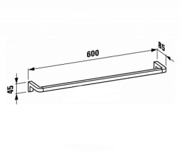 Фото Полотенцедержатель Laufen LB3  3.8168.3.004.000.1