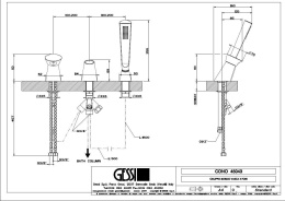 Фото Смеситель для ванны Gessi Cono (45043#031) хром