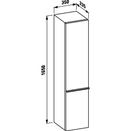 Шкаф-колонна Laufen Case 4.0202.2.075.463.R