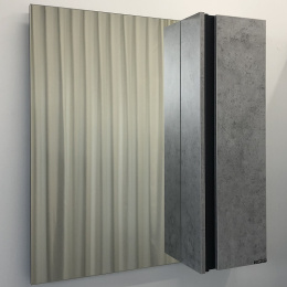 Comforty 00004149063 Зеркало-шкаф "Эдинбург-75" бетон светлый