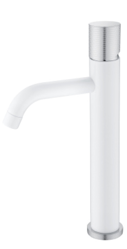 Смеситель для умывальника Boheme Stick (122-W-MR-W) белый