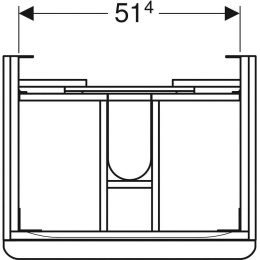 Geberit Smyle Square 500.352.JK.1 Тумба для раковины, с ящиками выдвижными