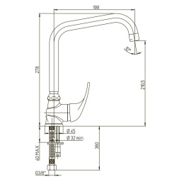 Фото Смеситель для кухни Paini Jolly 69CR594ZKM хром