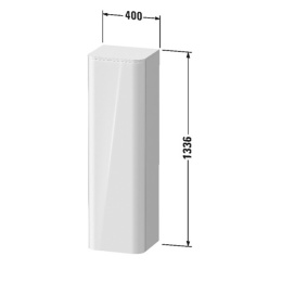 Шкаф-пенал Duravit Happy D.2 Plus HP1261R2222 + топ HP030002222, белый