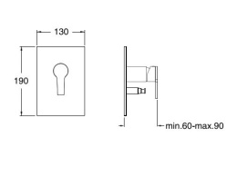Cristina DIARIO DI63951 Смеситель для ванны