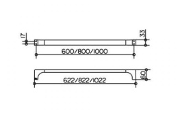 Фото Полотенцедержатель Keuco Edition 11 11101010600, хром
