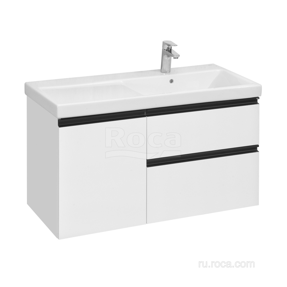 Фото Тумба под раковину Roca Domi (A857478806) белый глянцевый