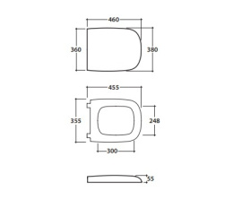 Фото Сиденье для унитаза Globo Genesis (GE020BI) белый