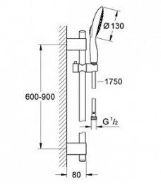 Душевой гарнитур Grohe (27737000) хром